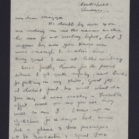 Letter to his sister from Ellis Edwards